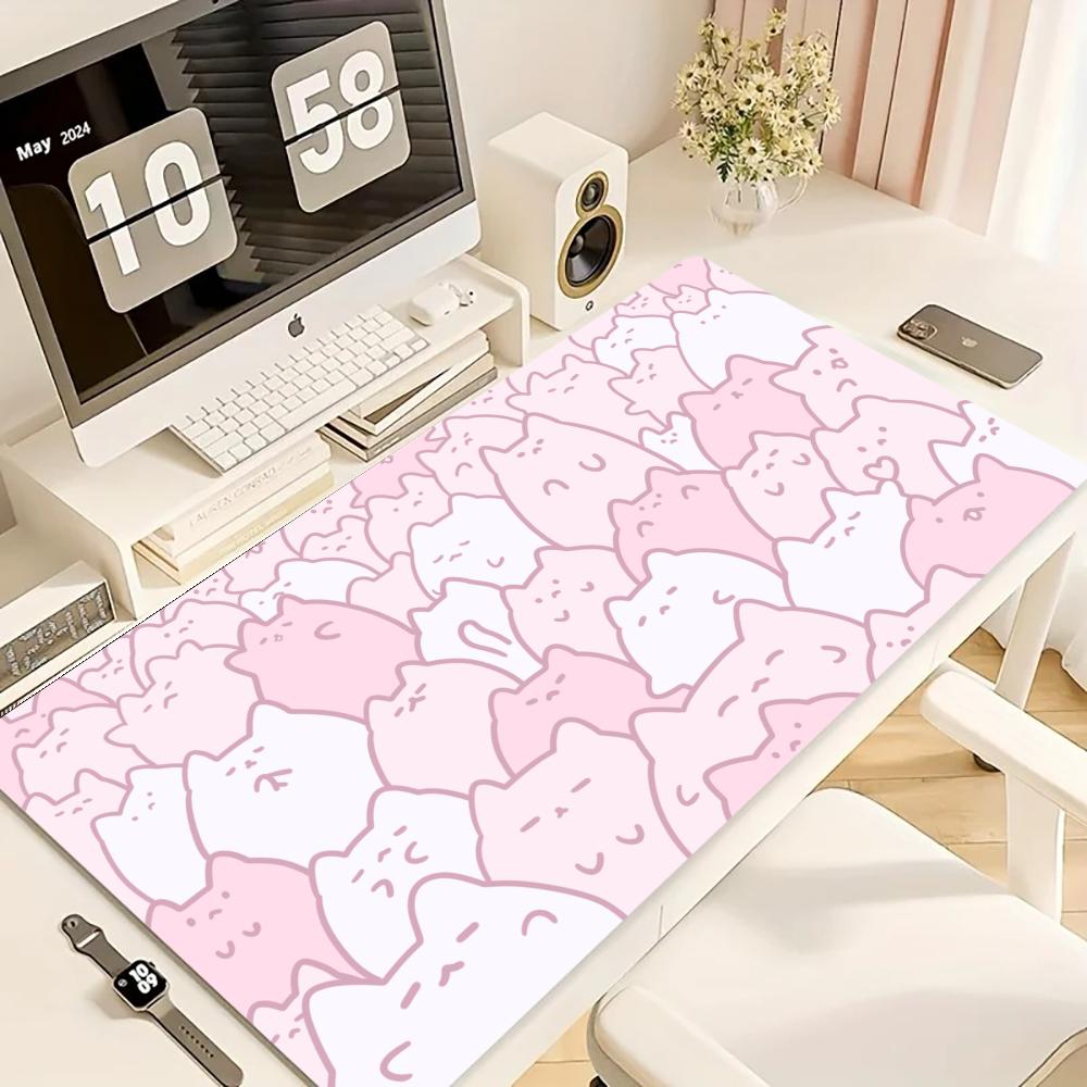 Desk Setup Art - Oyun Mouse Pad'i, Büyük Masa Matı,