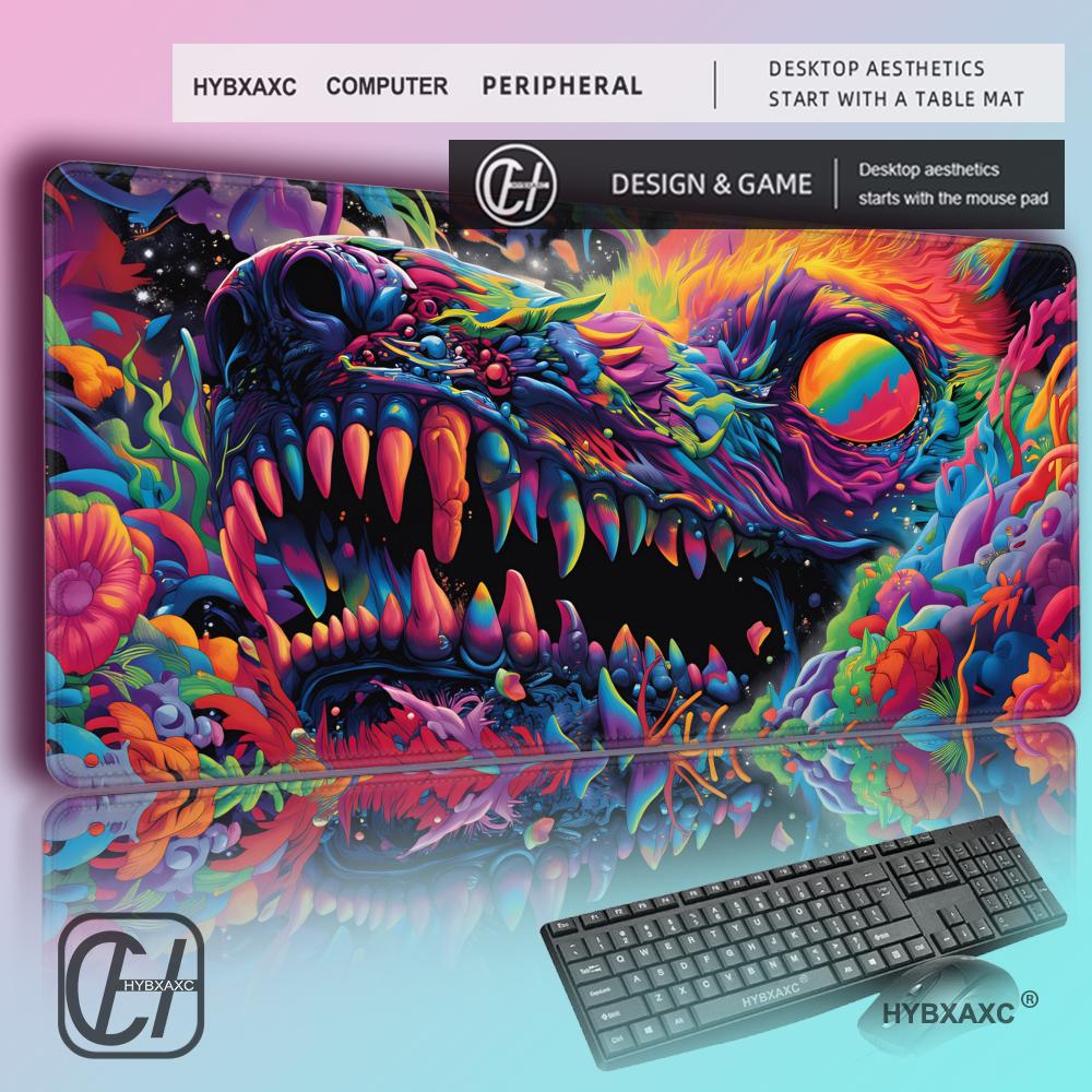Desk Setup Art - HYBXAXC Psychedelic Canavar Masa Matı Trippy