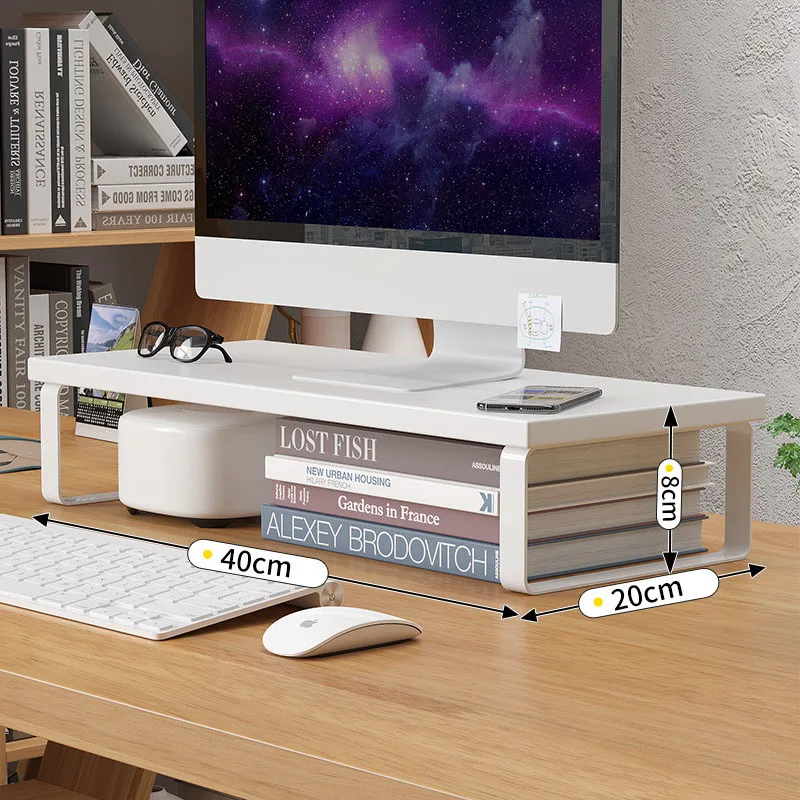 Monitor Riser Wood - Basit Depolama Rafı Dizüstü Bilgisayar Standı