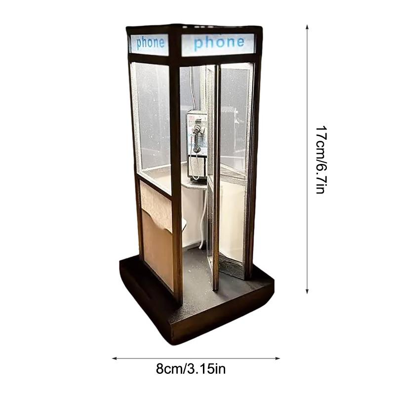 Desk Setup Retro - Klasik Telefon Kulübesi Masa Lambası Sıcak