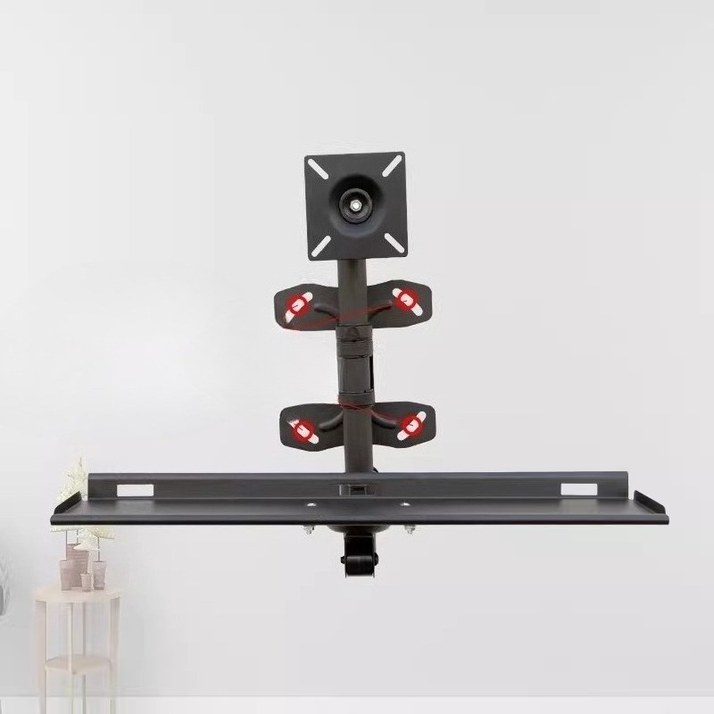 Desk Setup Living Room - Ayarlanabilir Duvar Klavye Rafı Ergonomik Masa