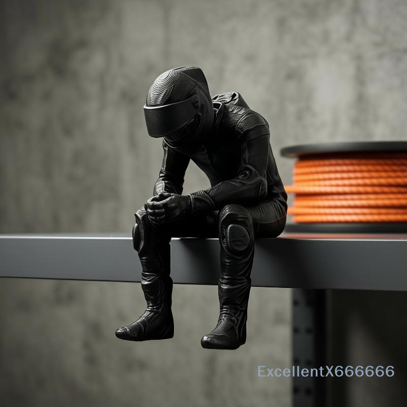 Desk Setup Gifts - 3D Baskılı Yaratıcı Yarış Stili Oturan