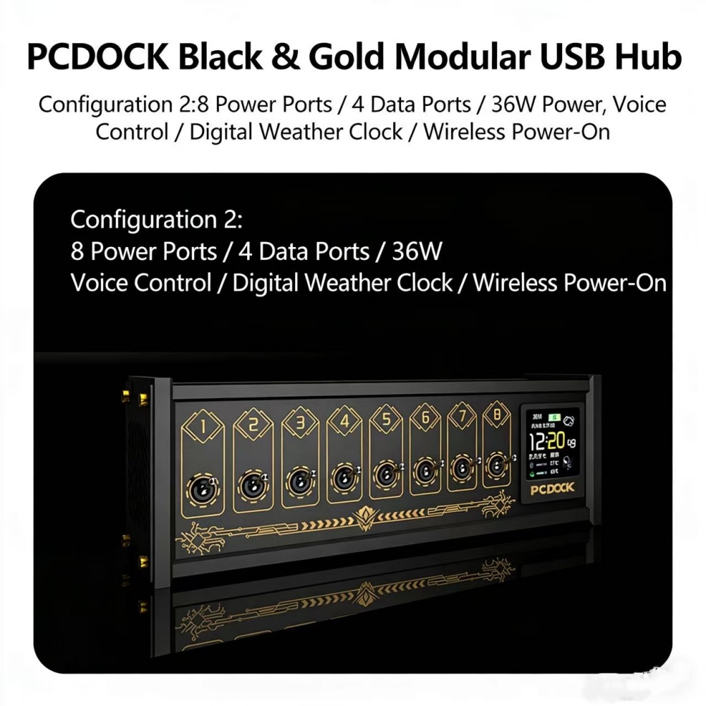 Desk Setup Laptop - PCDOCK Blok USB Masaüstü Güç Şeridi,