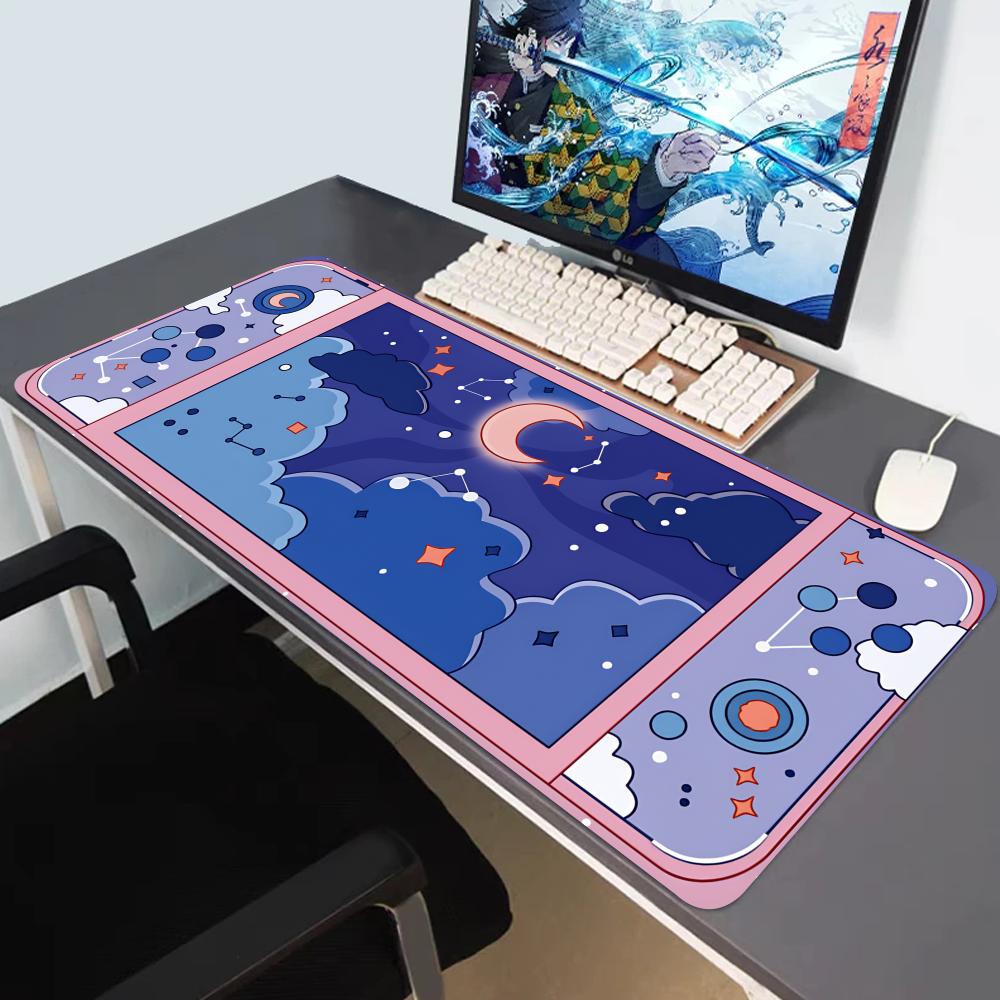 Desk Setup Art - HYBXAXC Ay ve Yıldızlar Büyük Masa