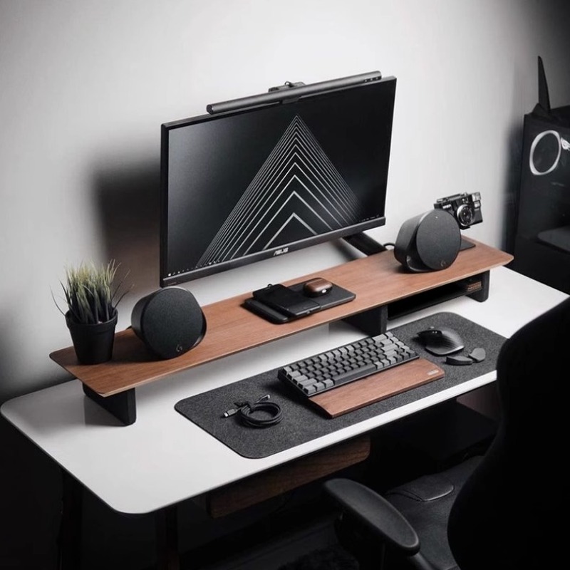 Desk Setup Living Room - Z1 Monitör Yükseklik Artırıcı Raf Ofis