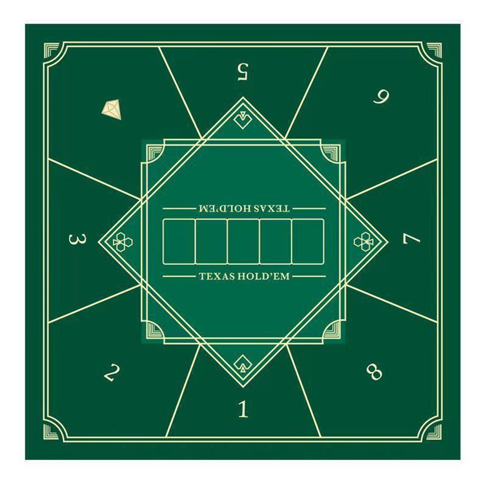 Rubber Mat Desk - Kalınlaştırılmış Texas Hold'em Poker Matı Su