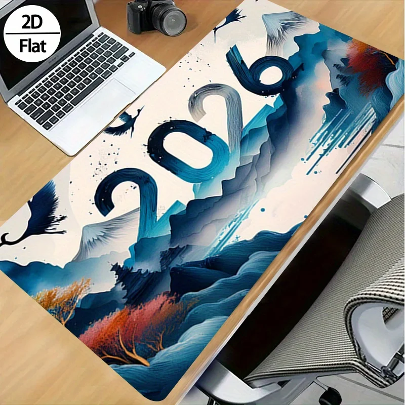Rubber Mat Desk - 2026 Yeni Yıl Mürekkep Boyama 2D
