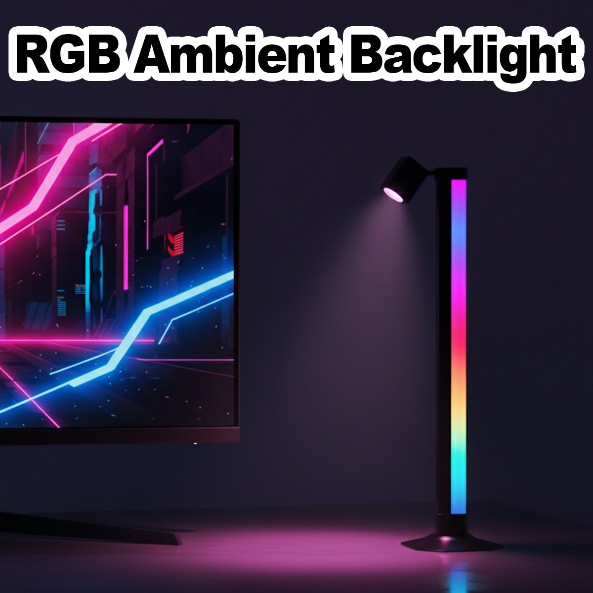Desk Setup For Gaming - Akıllı Işık Çubuğu LED RGB Müzik