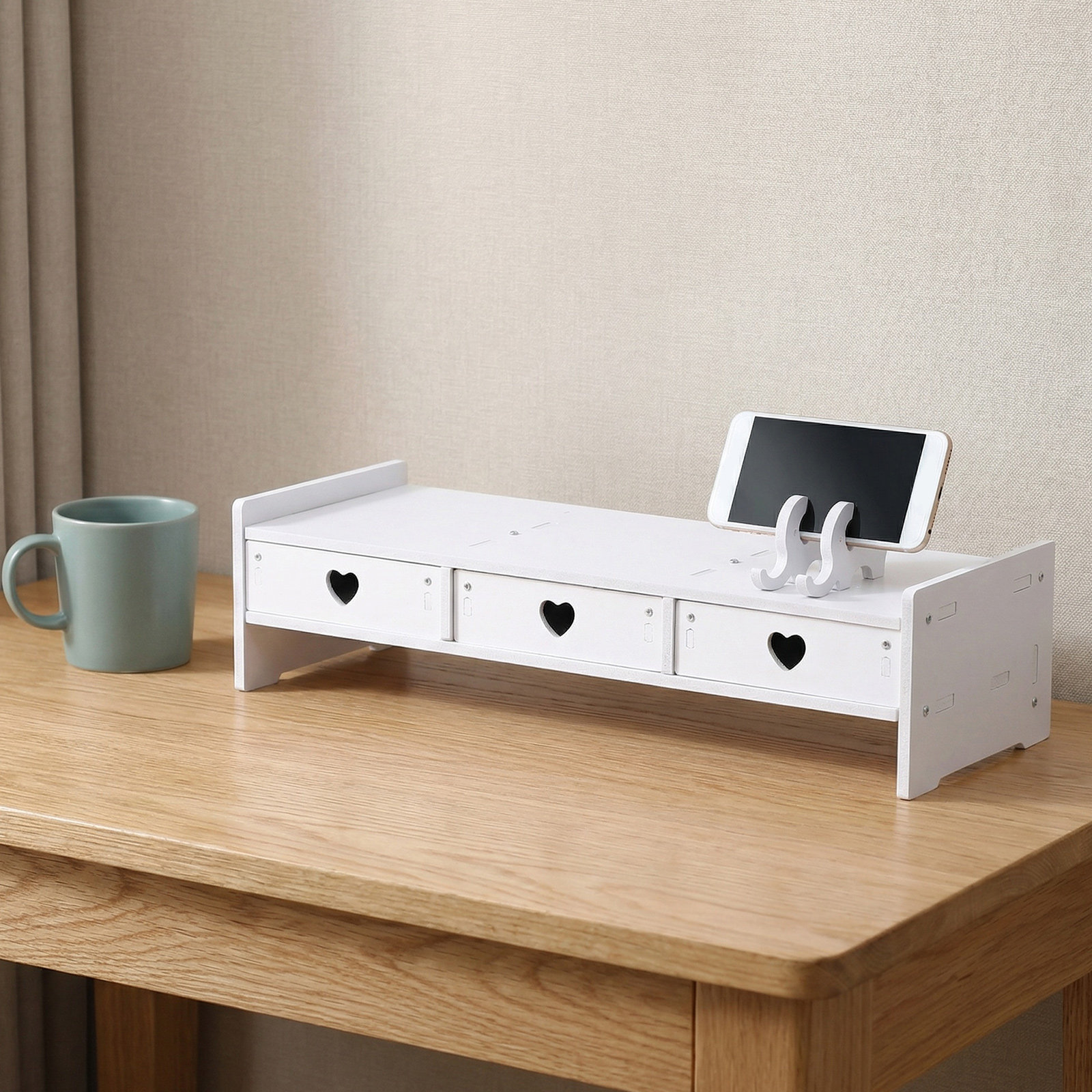 Şık Monitör Yükseltici, Klavye - Monitor Riser Wood incelemesi ve fiyatı