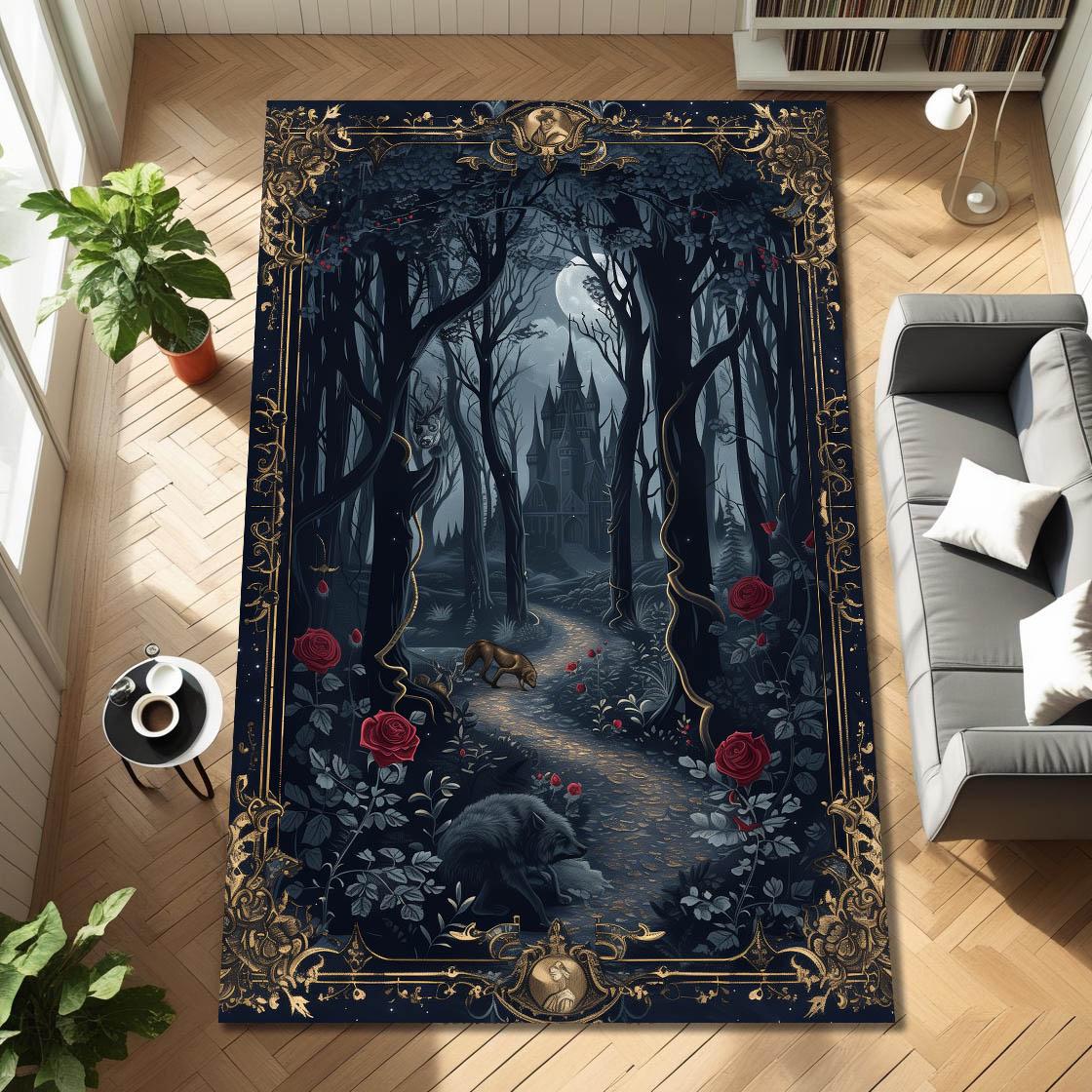 Koyu Gotik Bükümlü Süslü Çerçe - Desk Setup Living Room incelemesi ve fiyatı