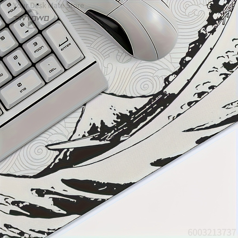 Siyah Beyaz Dalga Sanatı XXL M - Desk Setup Art incelemesi ve fiyatı