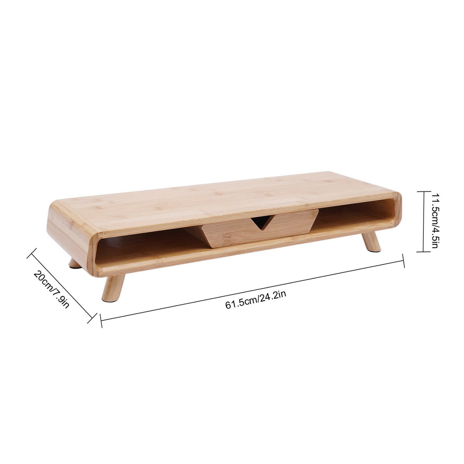 Bambu Monitör Standı Yükseltic - Monitor Riser Wood incelemesi ve fiyatı