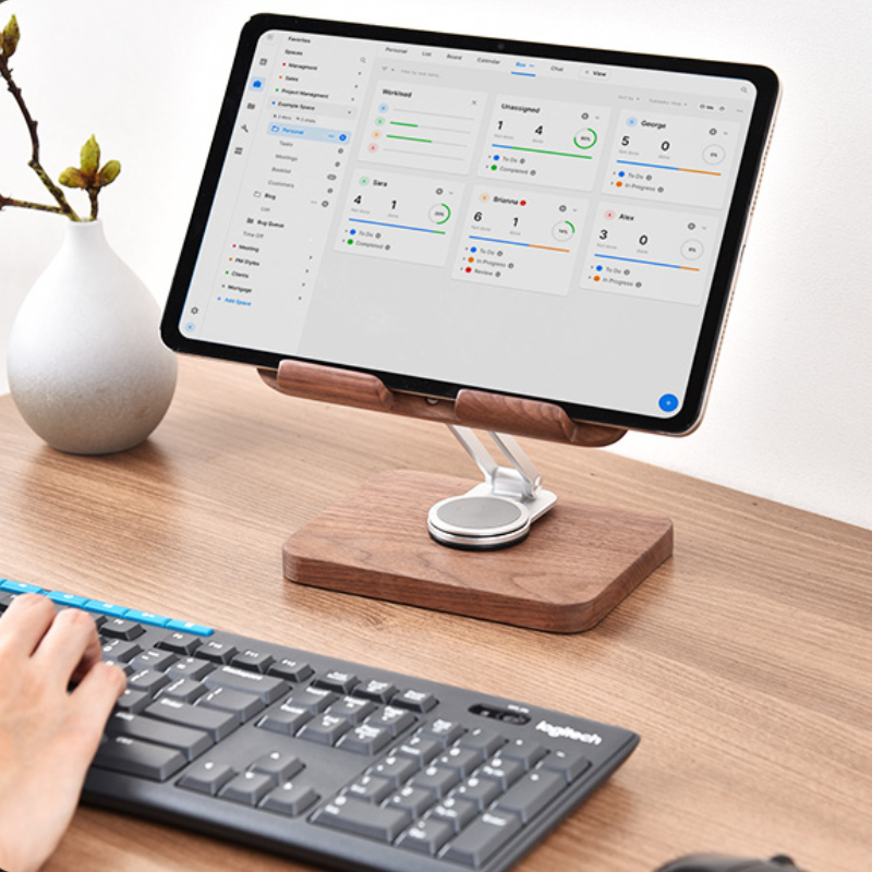Siyah Ceviz iPad Standı 360'lü - Desk Setup Living Room incelemesi ve fiyatı