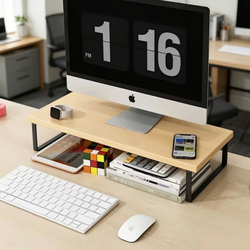 Depolama Raflı Yaratıcı Monitö - Monitor Riser Wood incelemesi ve fiyatı