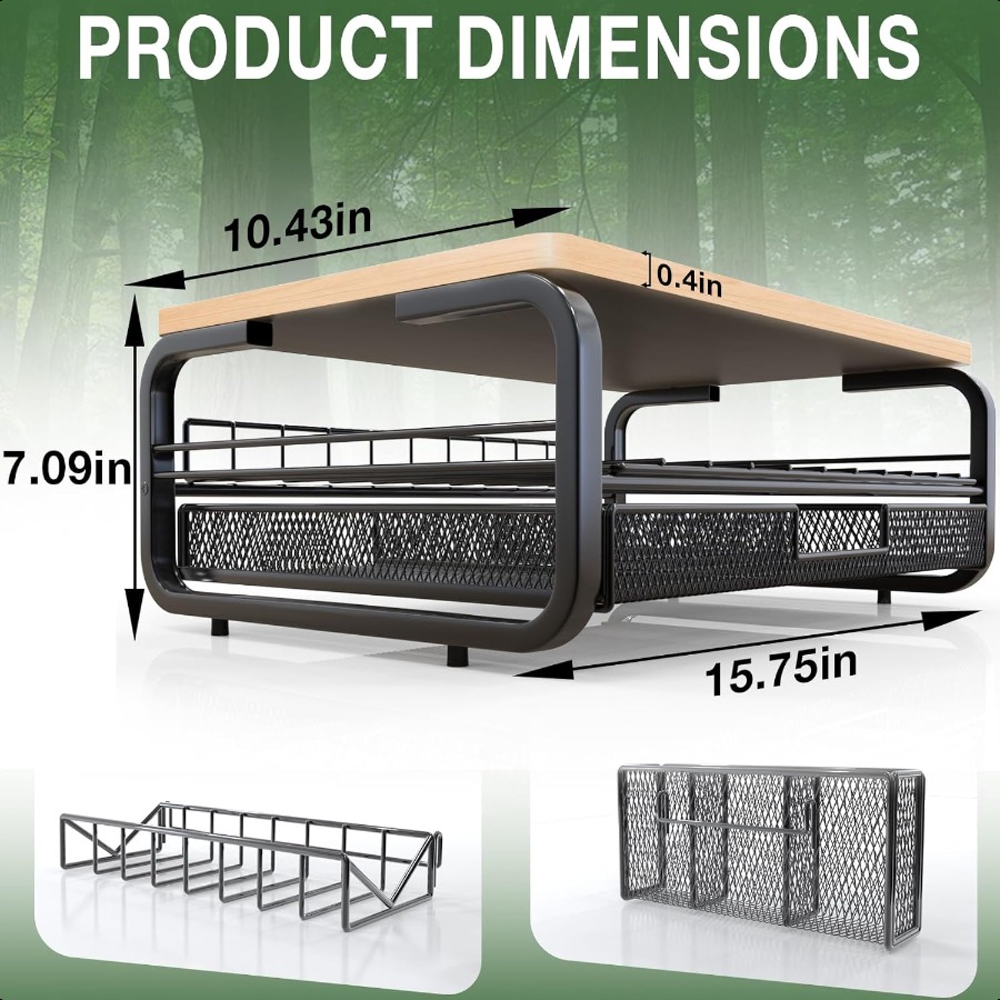 Yüksek Dereceli Ahşap Monitör  - Monitor Riser Wood incelemesi ve fiyatı