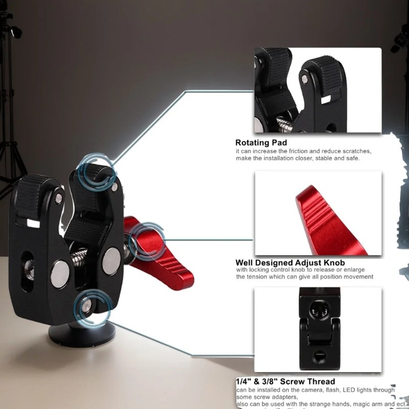 Süper Kelepçe Kamera Kelepçesi - Monitor Arm Clamp incelemesi ve fiyatı