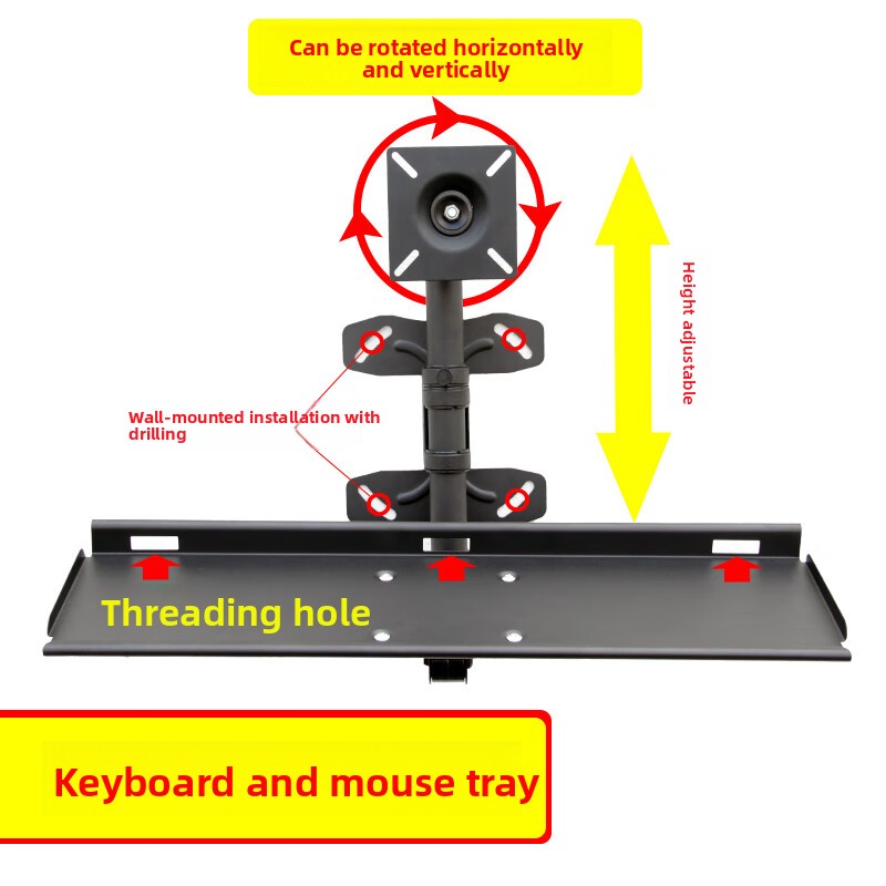 Ayarlanabilir Duvar Klavye Raf - Desk Setup Living Room incelemesi ve fiyatı