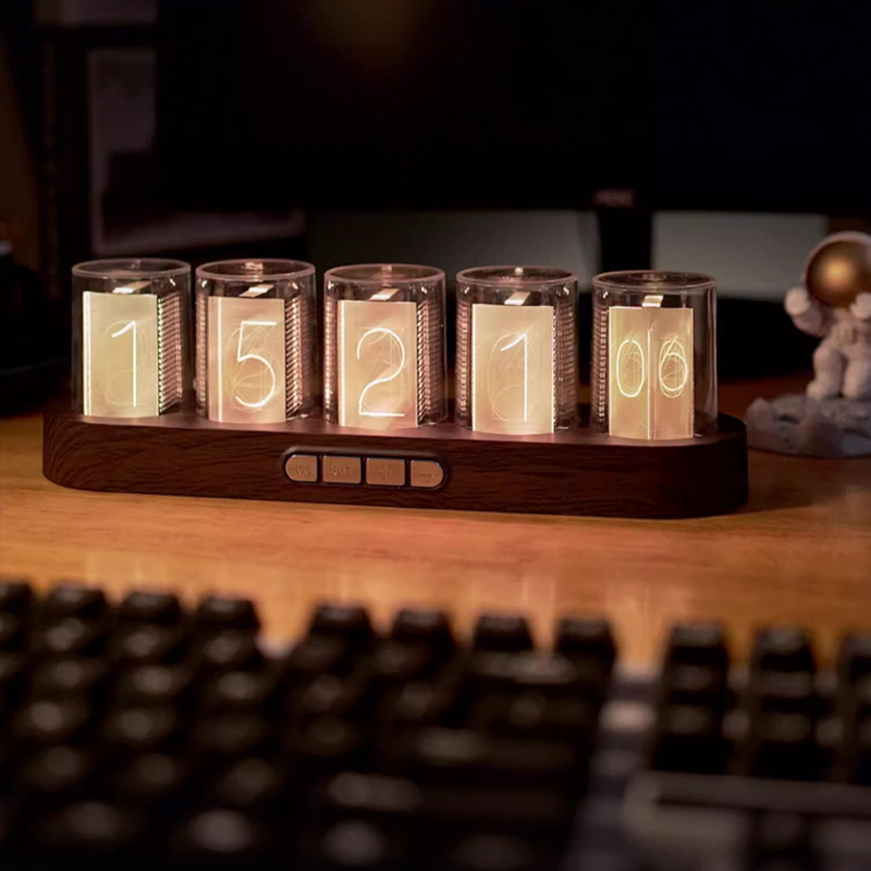 LED Nixie Tüp Saat RGB Oyun Bi - Desk Setup Youtube incelemesi ve fiyatı