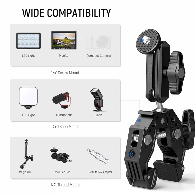 Evrensel Alüminyum Süper Kelep - Monitor Arm Clamp incelemesi ve fiyatı