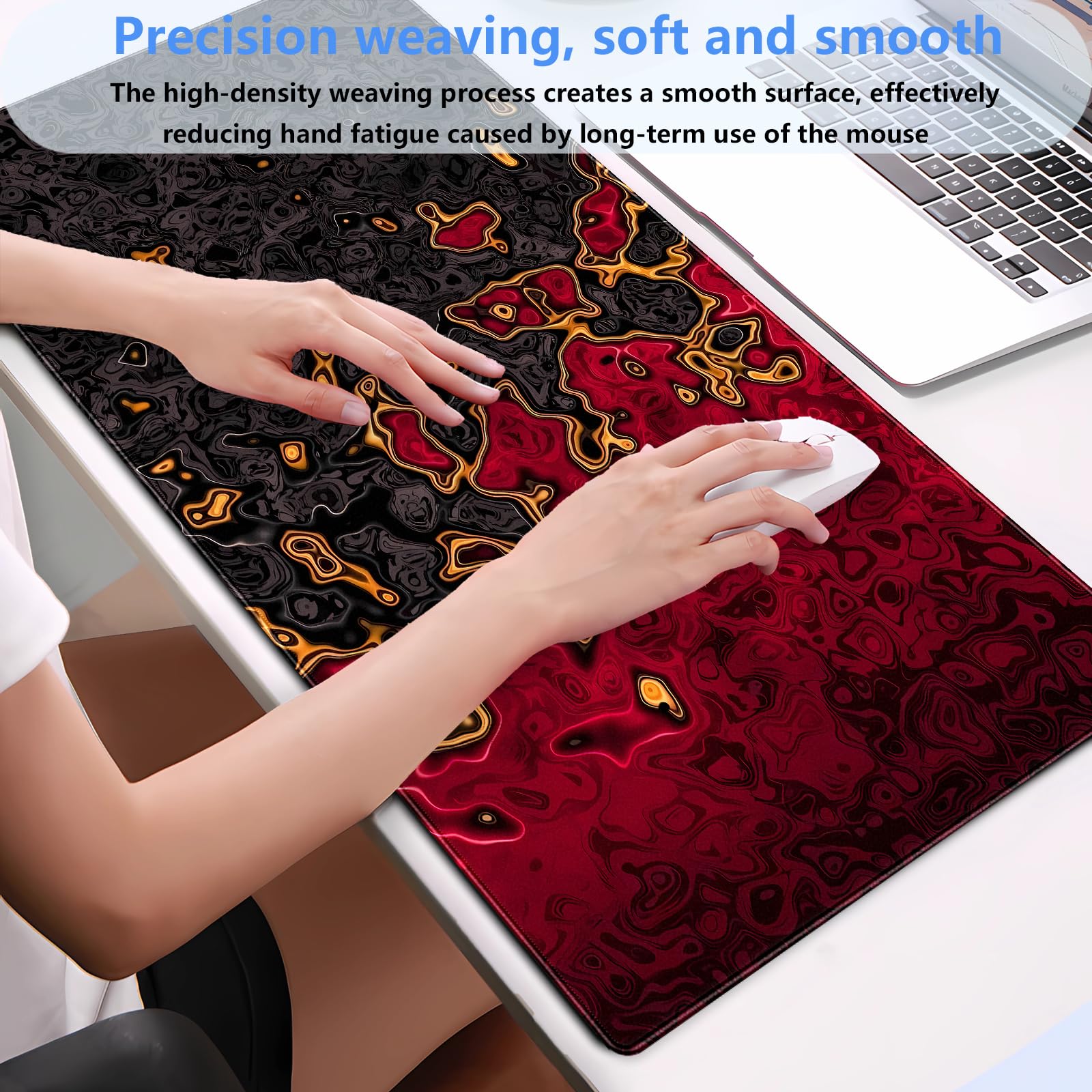 Kırmızı Siyah Ekstra Büyük Oyu - Rubber Mat Desk incelemesi ve fiyatı