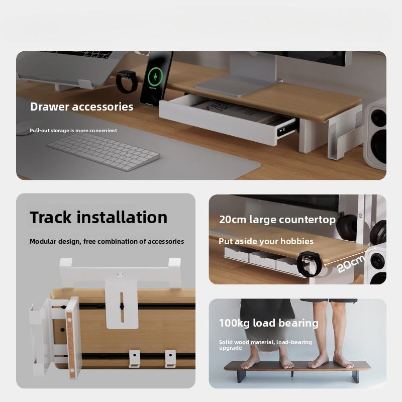 Modern Masif Ahşap Monitör Sta - Monitor Riser Wood incelemesi ve fiyatı