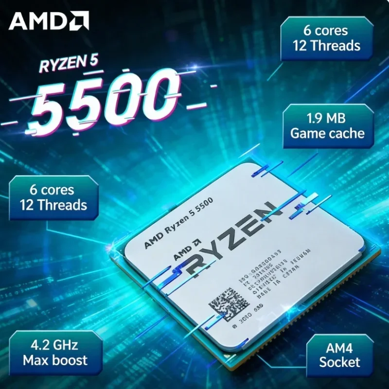 AMD Ryzen 5 5500 Studio Çoklu  - Amd Cpu Ryzen 5 incelemesi ve fiyatı